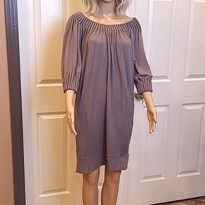 BCBG jersey dress, brownish-seal color